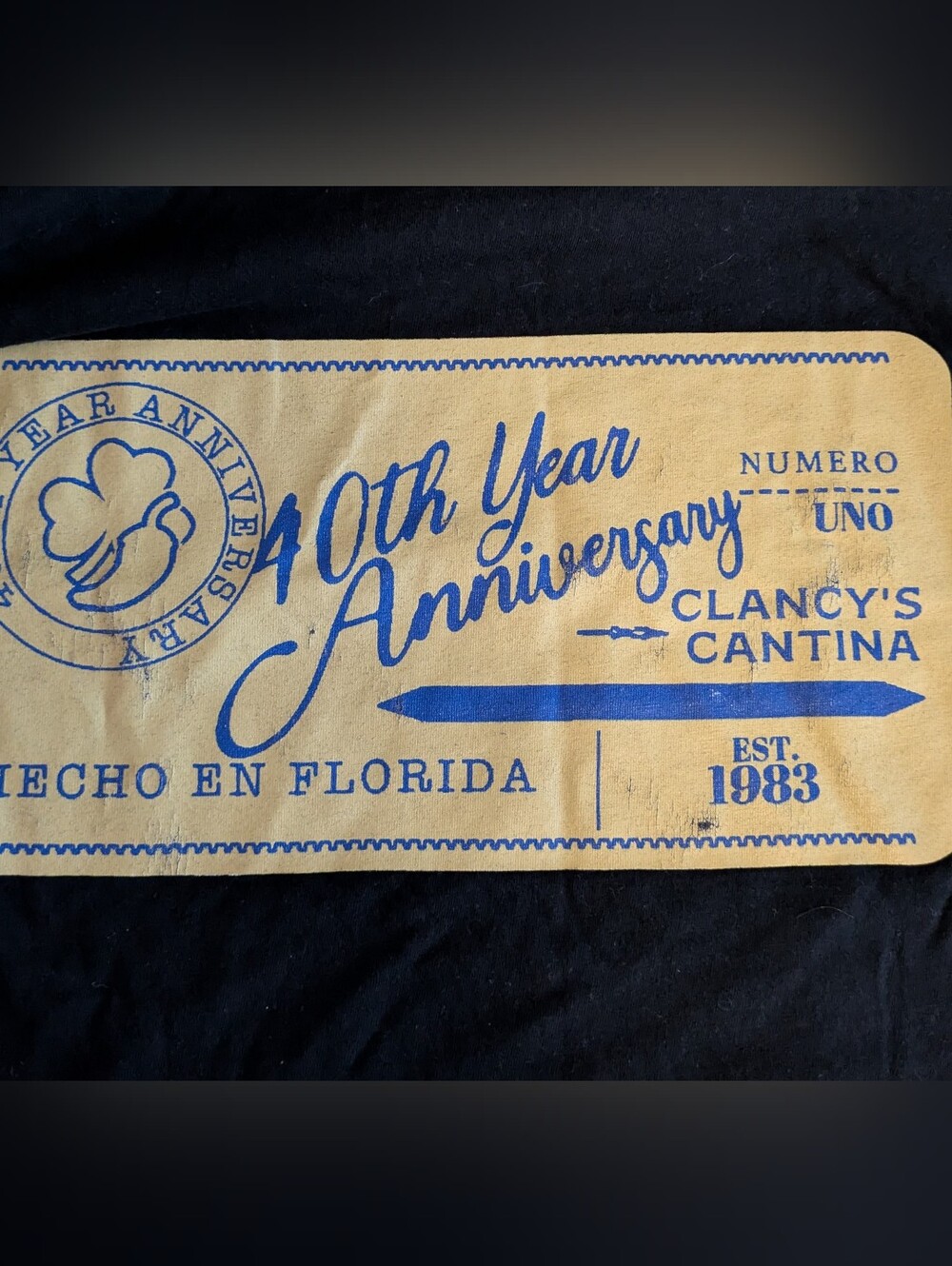 Clancy Cantina 40th Year Anniversary 1983 XL Men's T Shirt